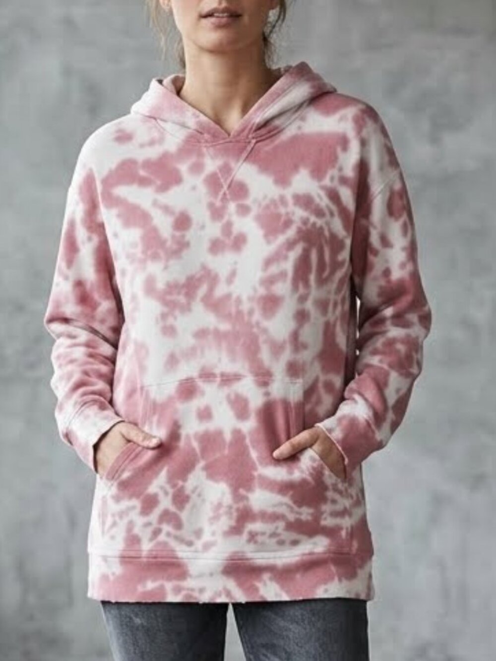 Lululemon Pink White Hooded Tie Dye Camo Hoodie Sweatshirt Pullover Women's 6
